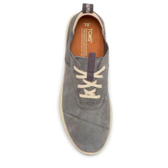 TOMS Cabrillo Men's Gray Suede Sneakers - Picture 4 of 5